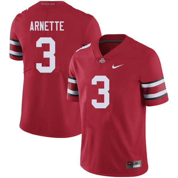 Ohio State Buckeyes #3 Damon Arnette College Football Jerseys Sale-Red